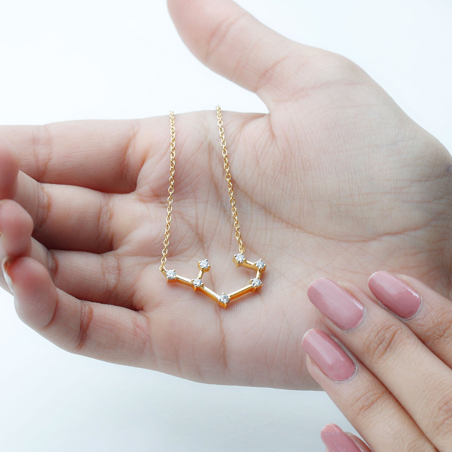 Certified Moissanite Constellation Sagittarius Zodiac Sign Necklace