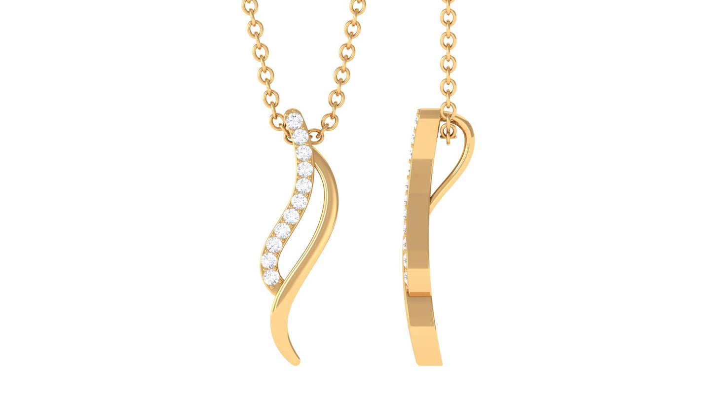 Minimal Moissanite Promise Necklace for Women