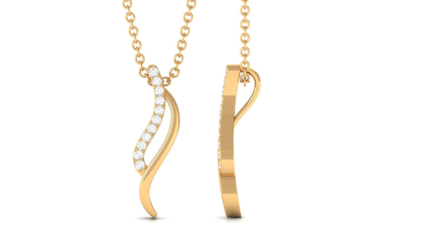 Minimal Moissanite Promise Necklace for Women
