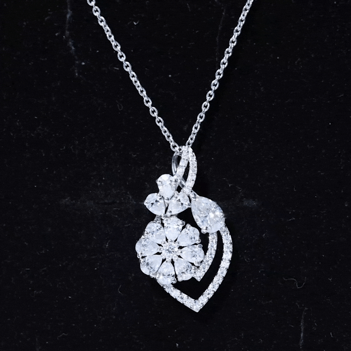 Certified Moissanite Designer Infinity Necklace With Chain
