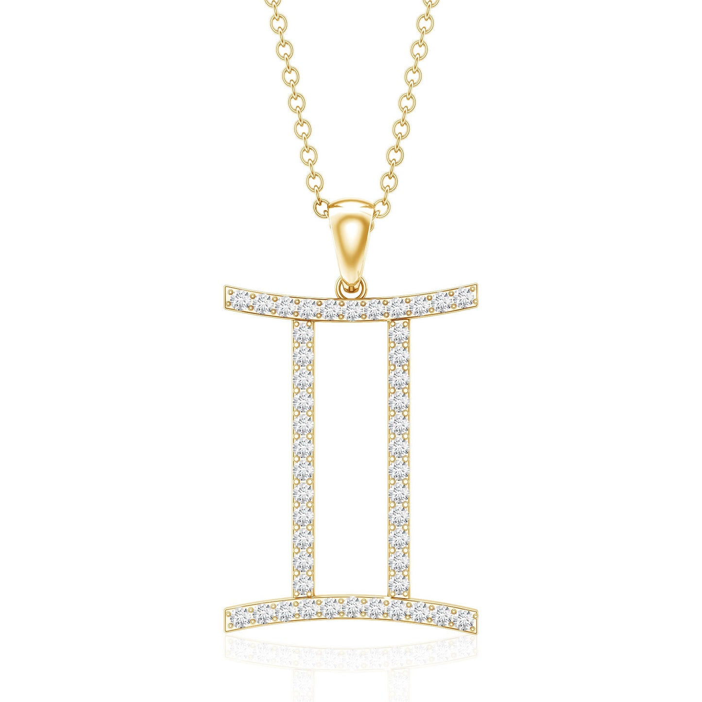 Gemini Necklace with Certified Lab Grown Diamond