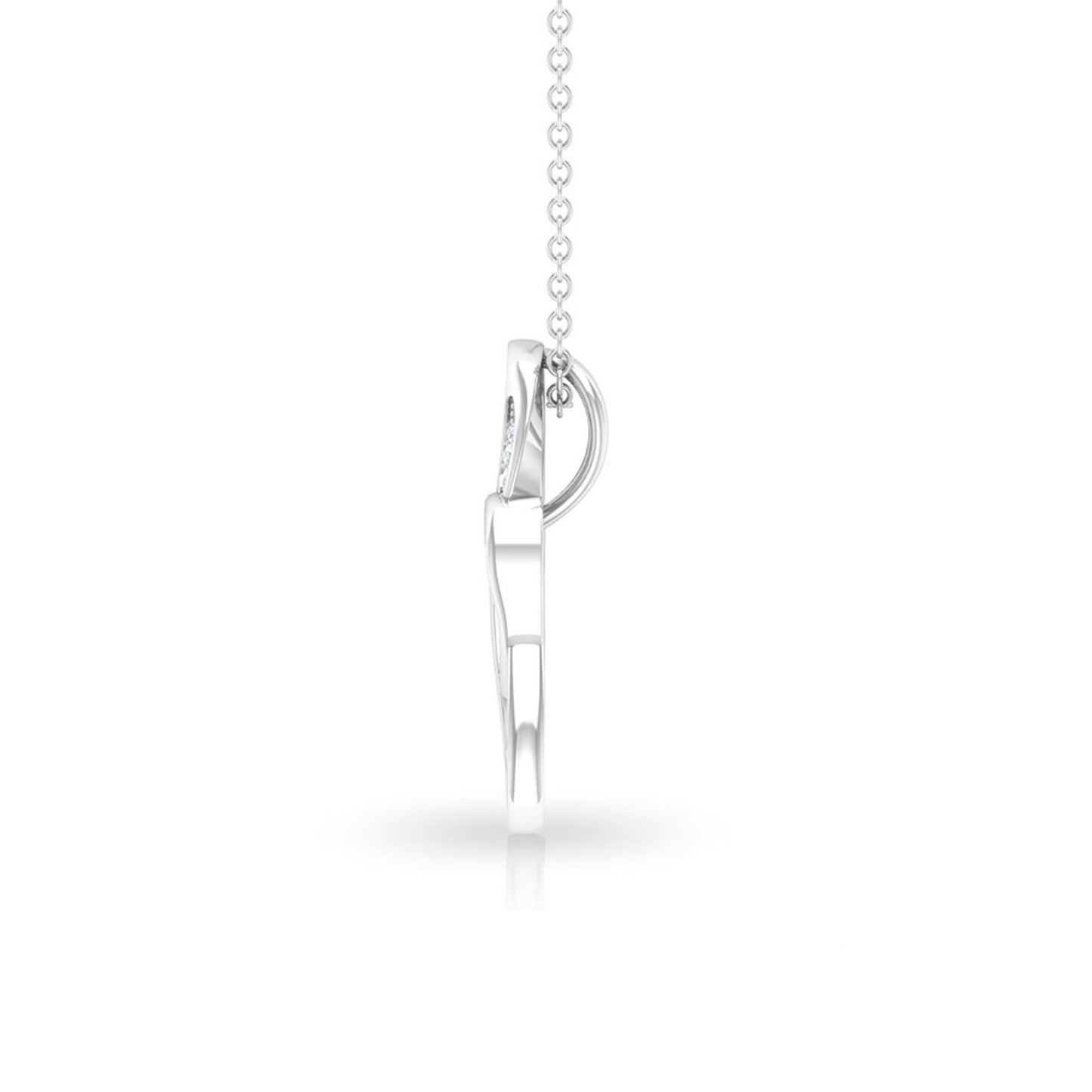 Certified Diamond Infinity Heart Necklace For Her