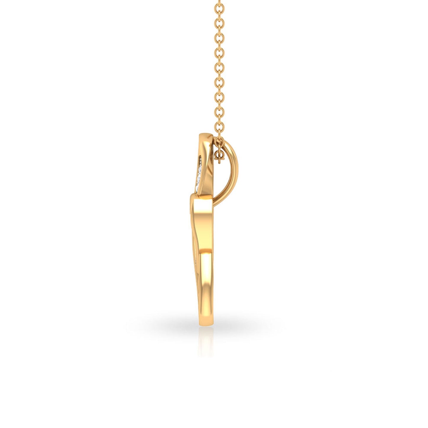 Certified Diamond Infinity Heart Necklace For Her