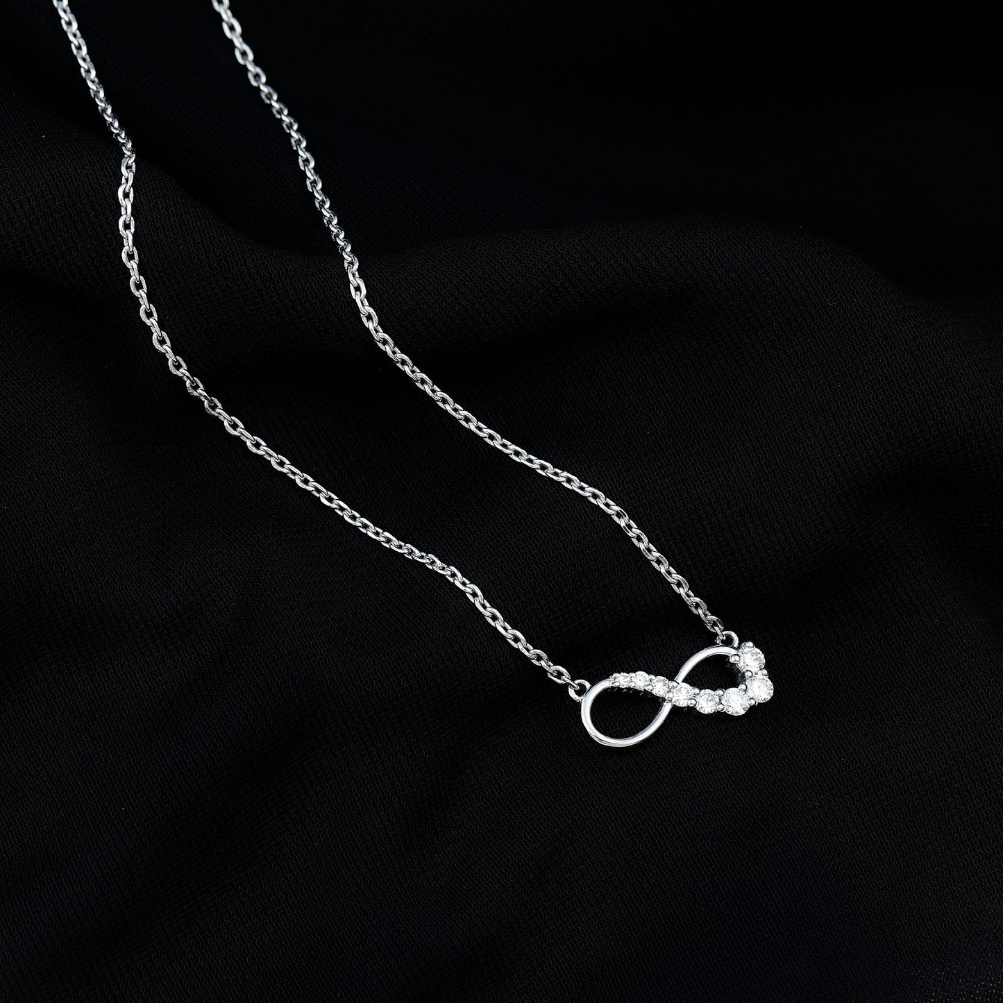 Diamond Infinity Pendant Necklace For Women