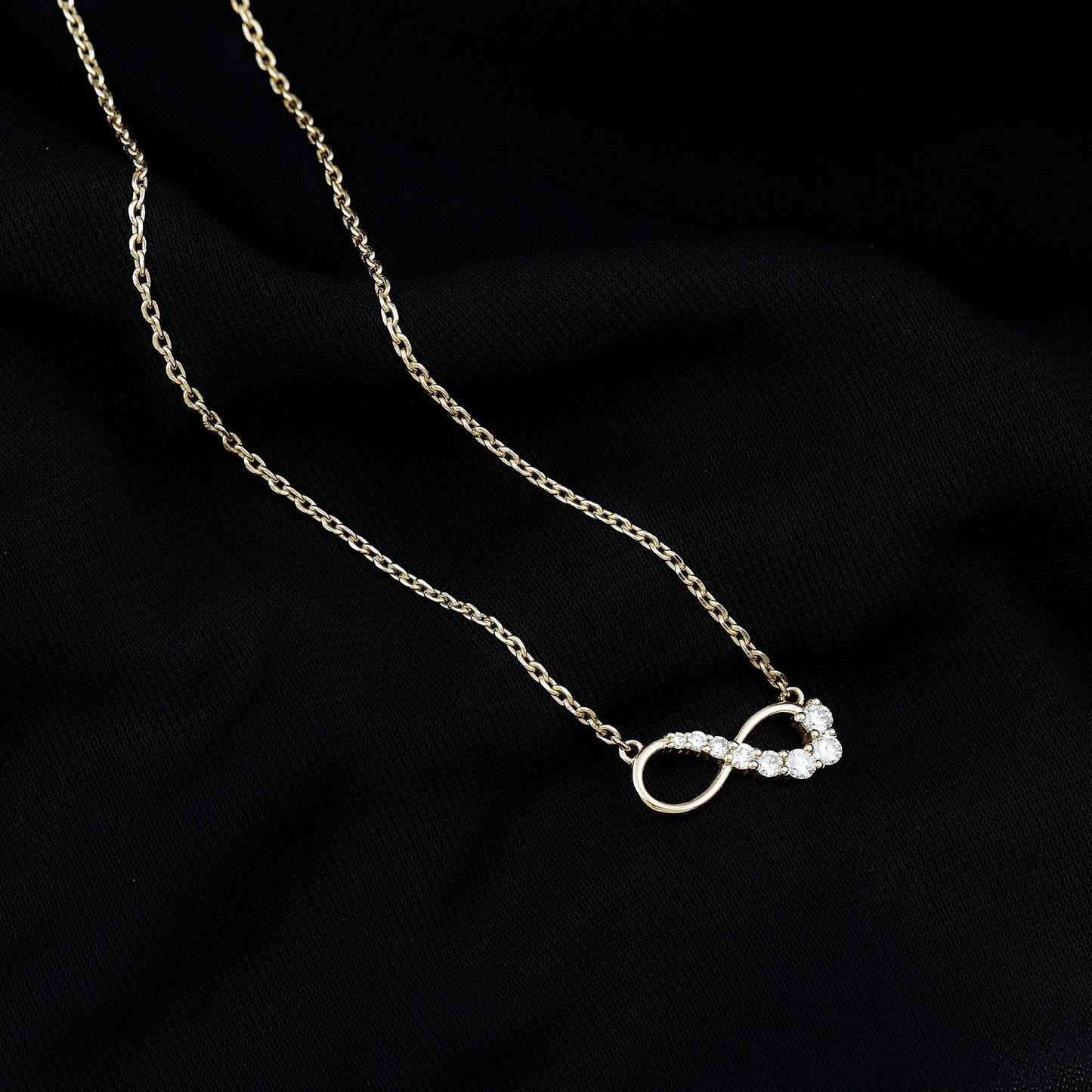 Diamond Infinity Pendant Necklace For Women