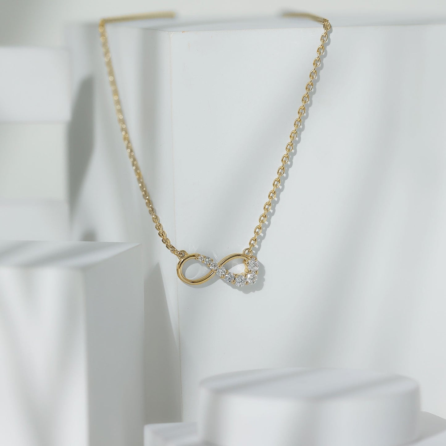 Diamond Infinity Pendant Necklace For Women