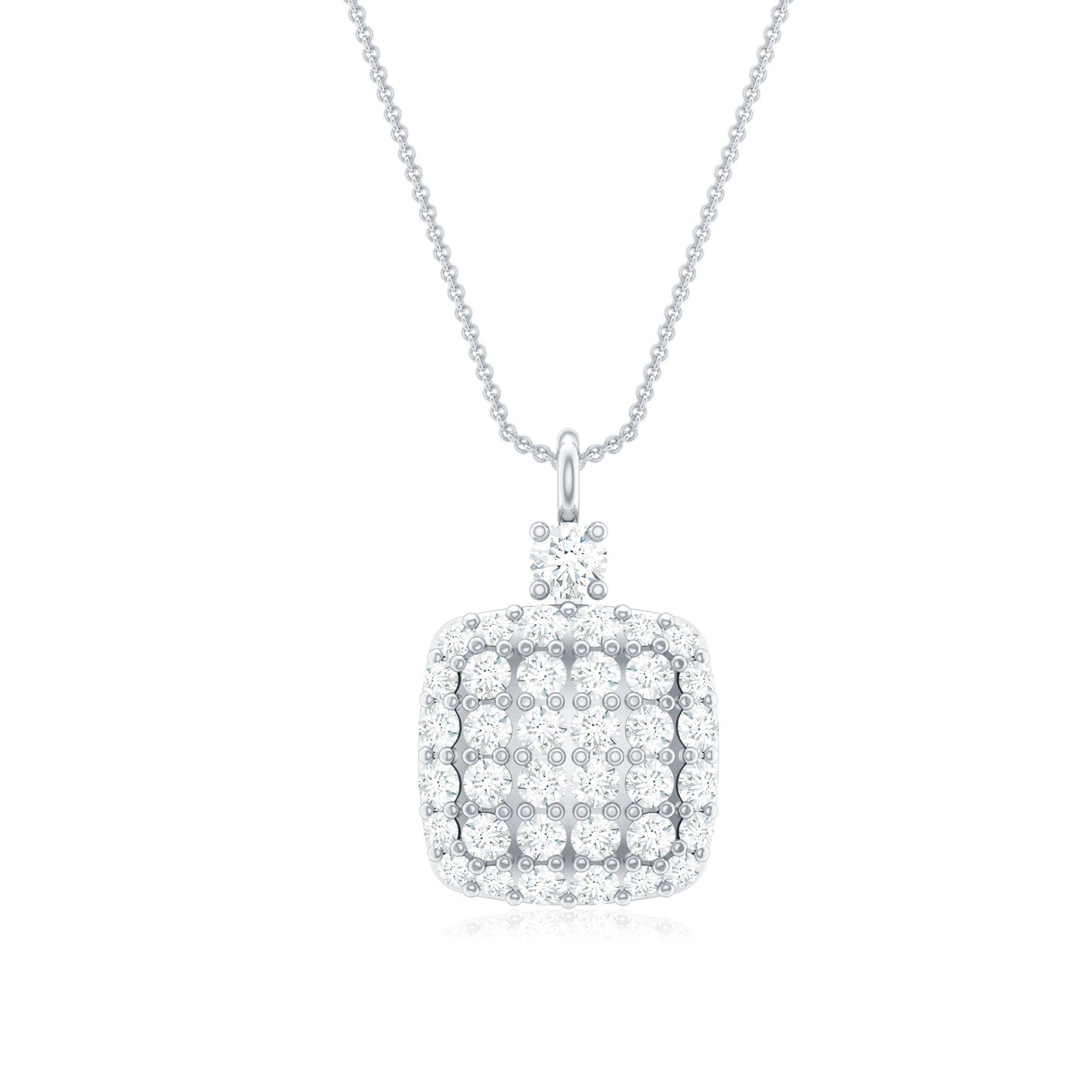 Certified Brilliant Cut Diamond Pendant Necklace