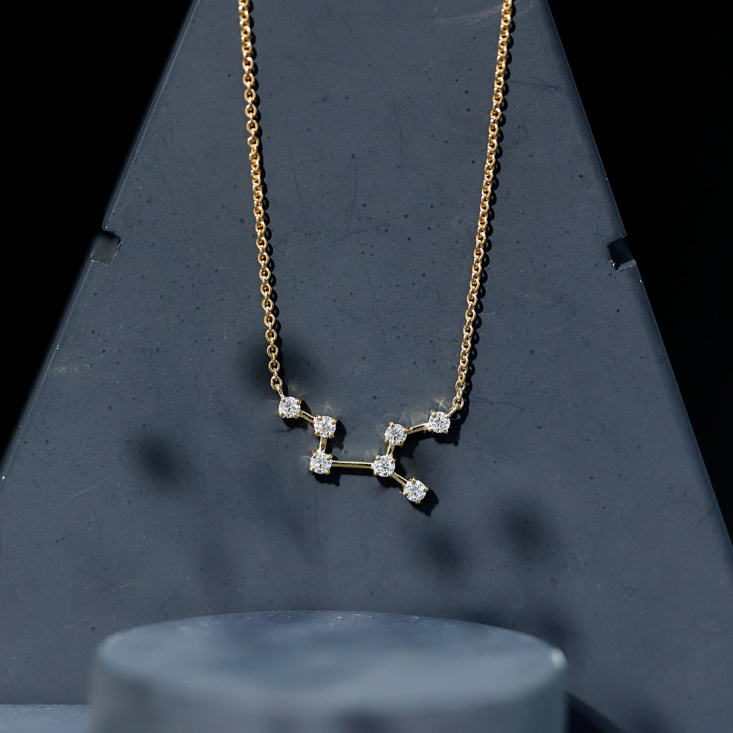 Moissanite Virgo Zodiac Constellation Necklace