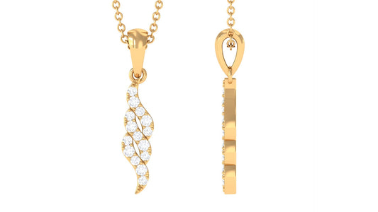 Diamond Contemporary Pendant Necklace