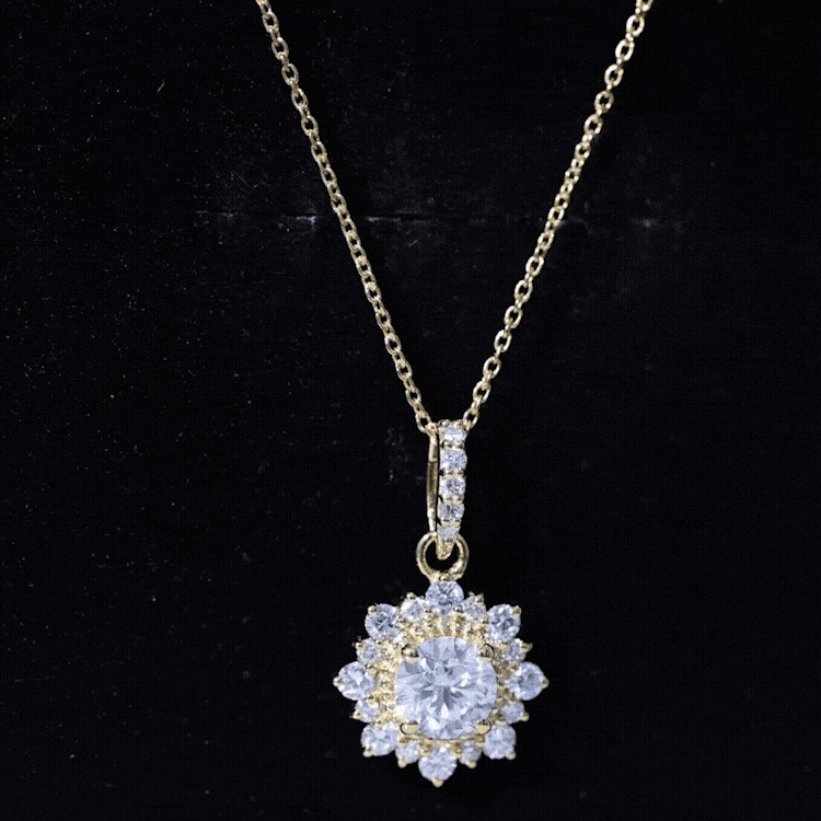 Certified Lab Grown Diamond Wedding Necklace With Chain