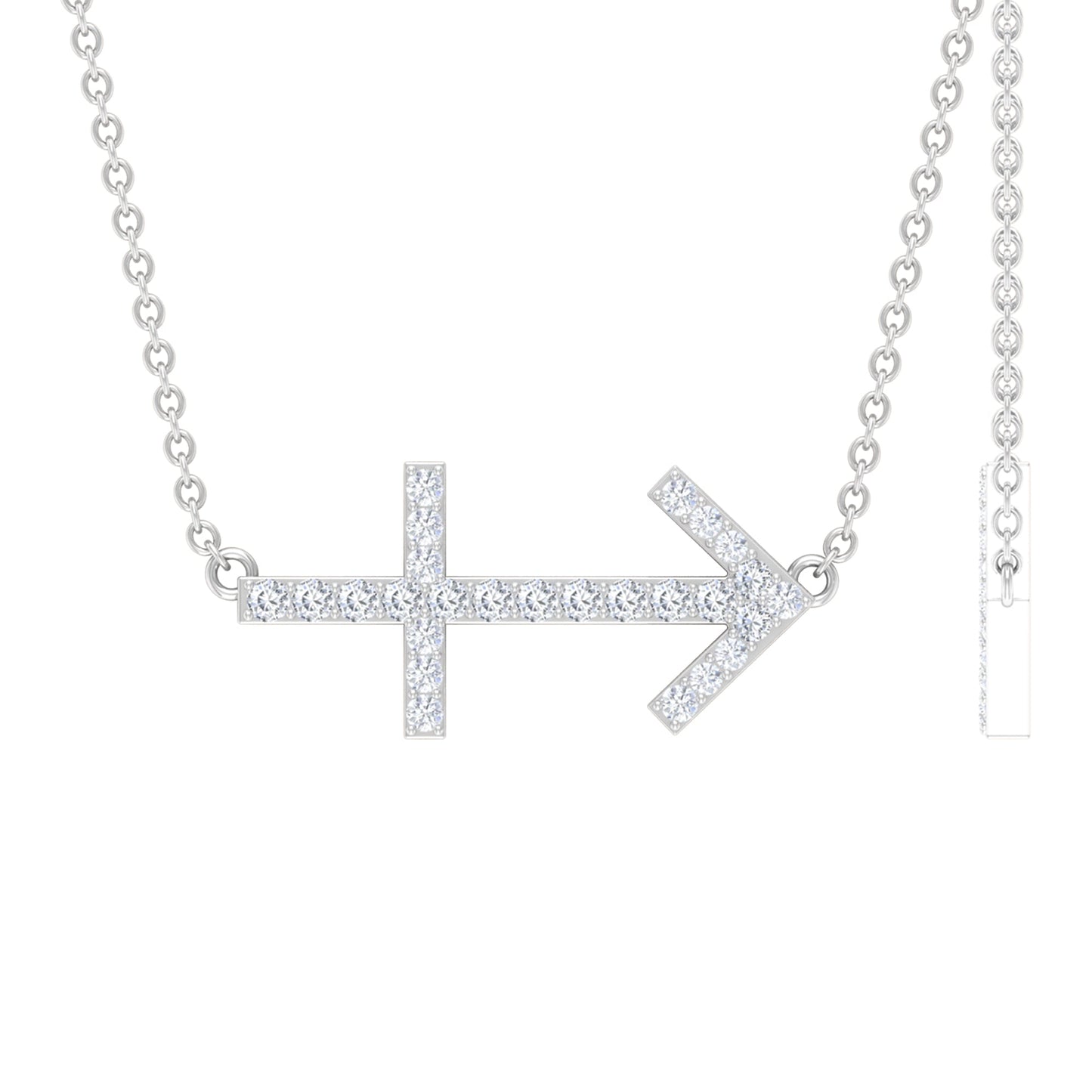 Lab Grown Diamond Sagittarius Zodiac Necklace