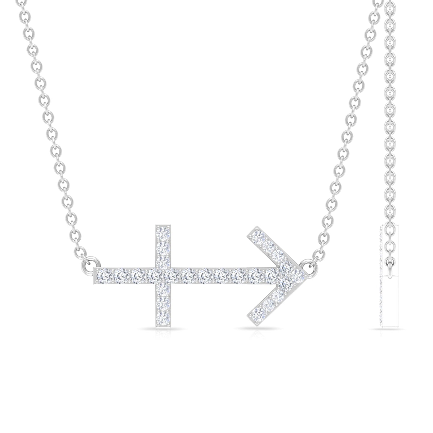 Lab Grown Diamond Sagittarius Zodiac Necklace