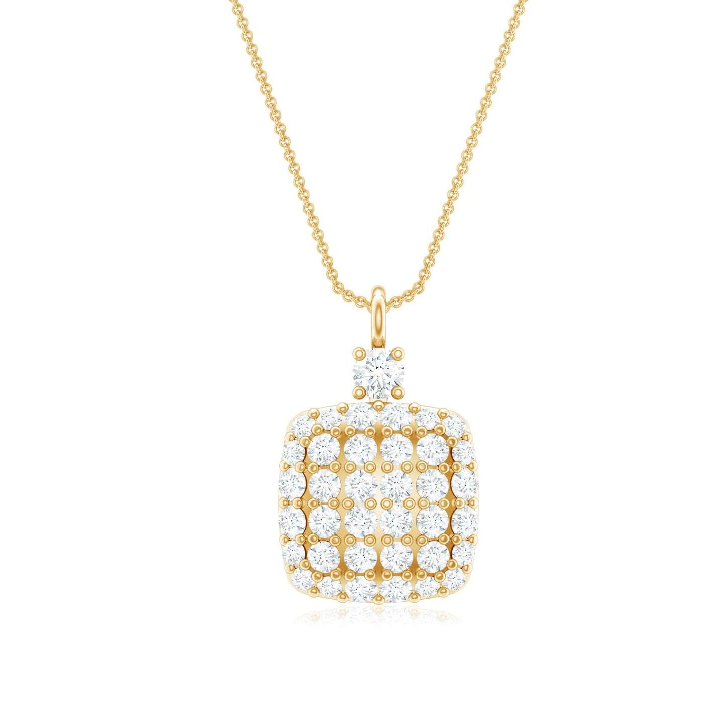 Certified Brilliant Cut Diamond Pendant Necklace