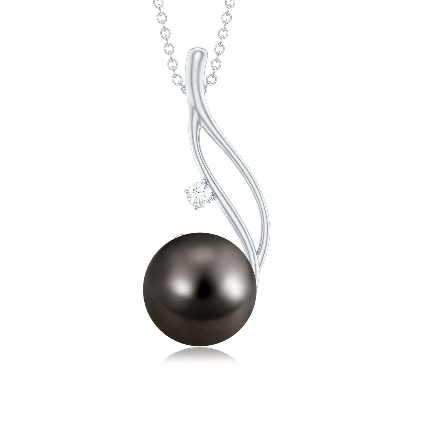 8 Carat Tahitian Pearl Drop Pendant with Hidden Bail