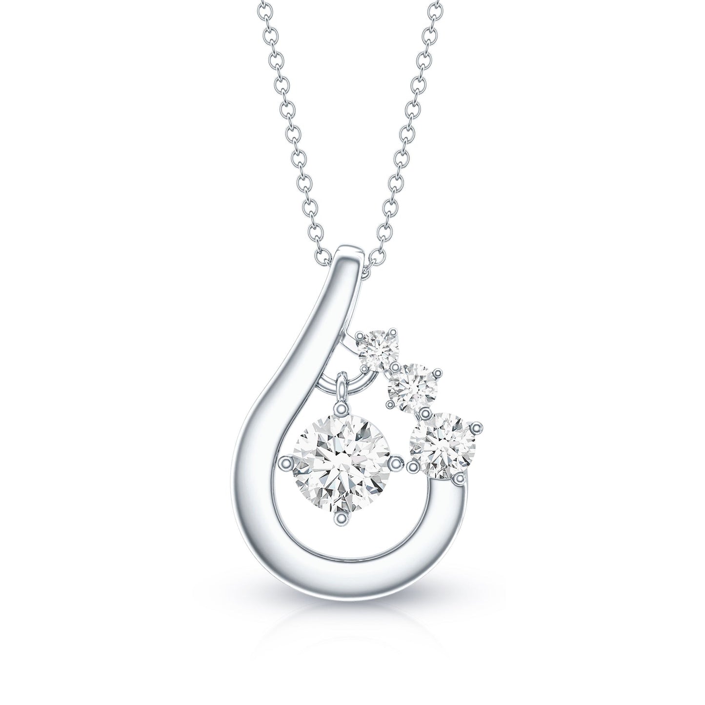 Certified Lab Grown Diamond Minimal Pendant Necklace