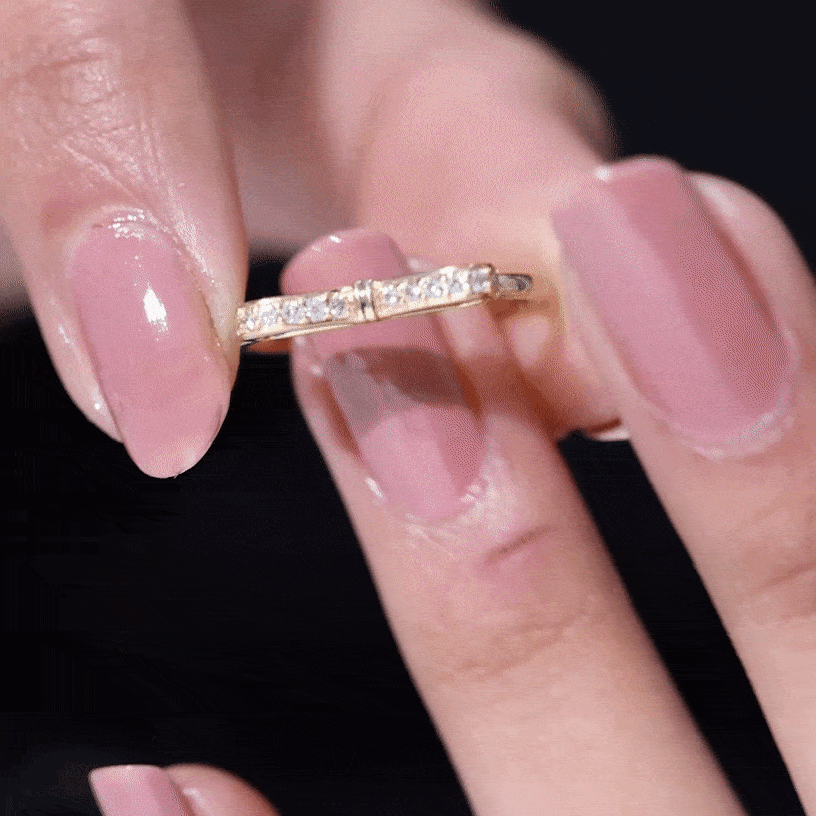 Natural Diamond Bow Promise Ring for Women