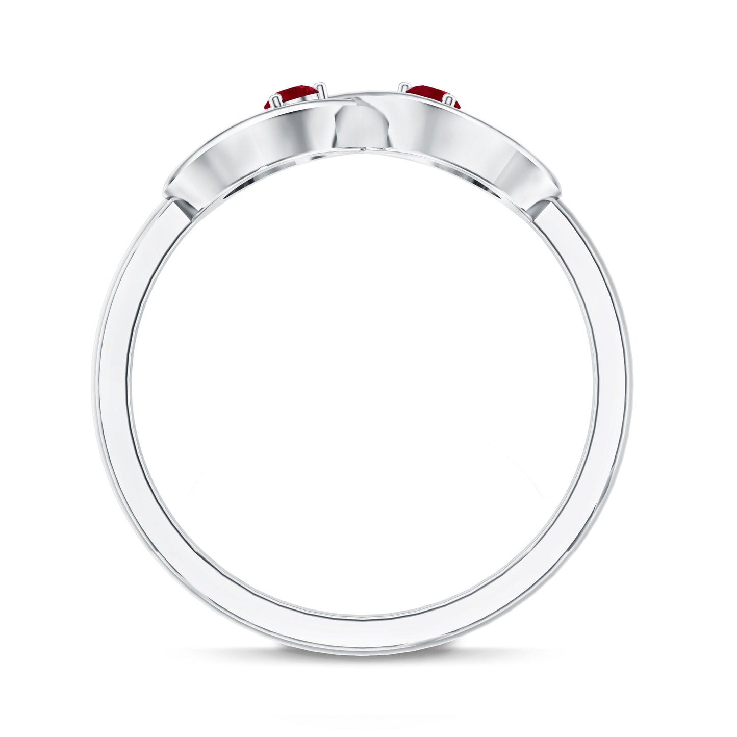 Natural Ruby Infinity Promise Ring for Women