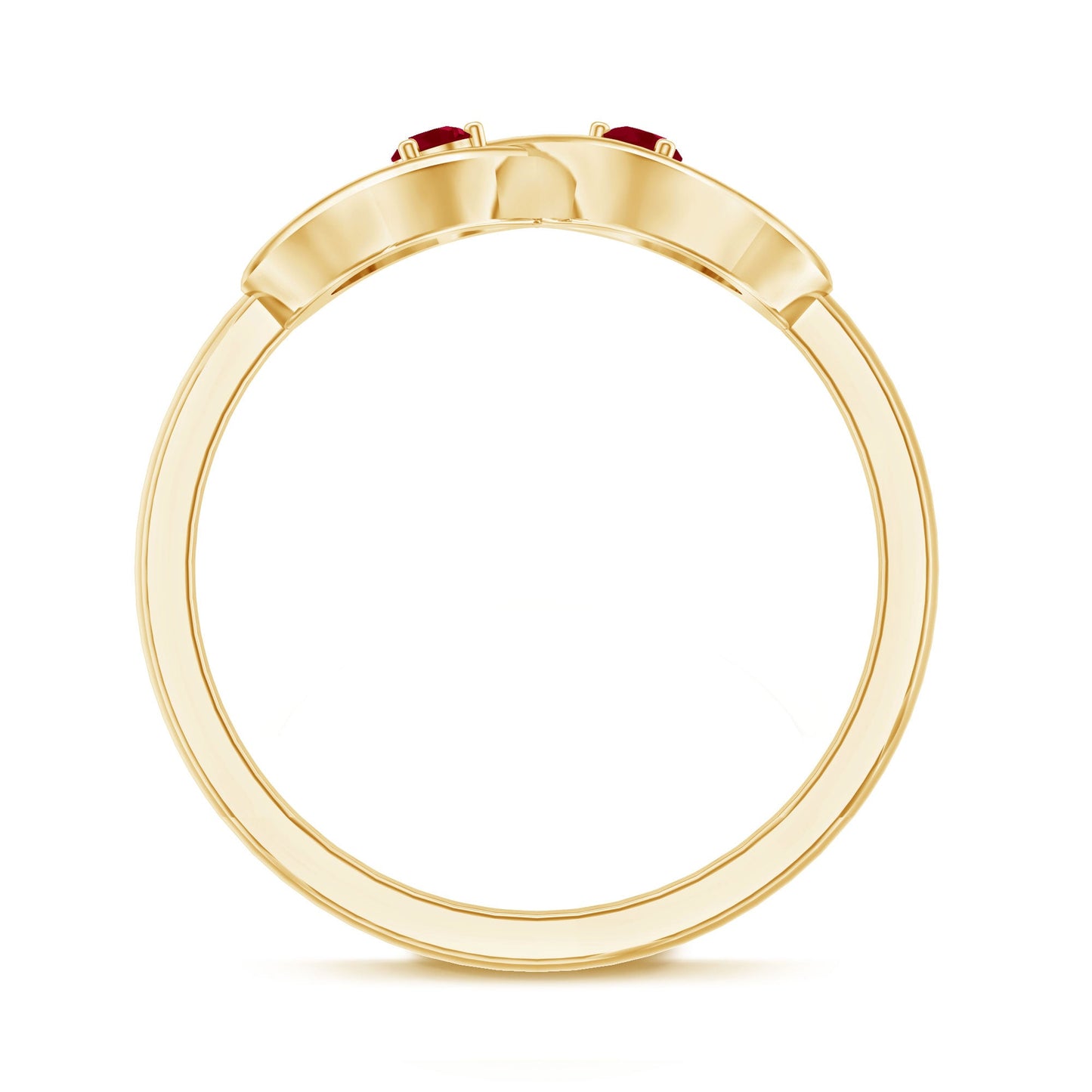 Natural Ruby Infinity Promise Ring for Women