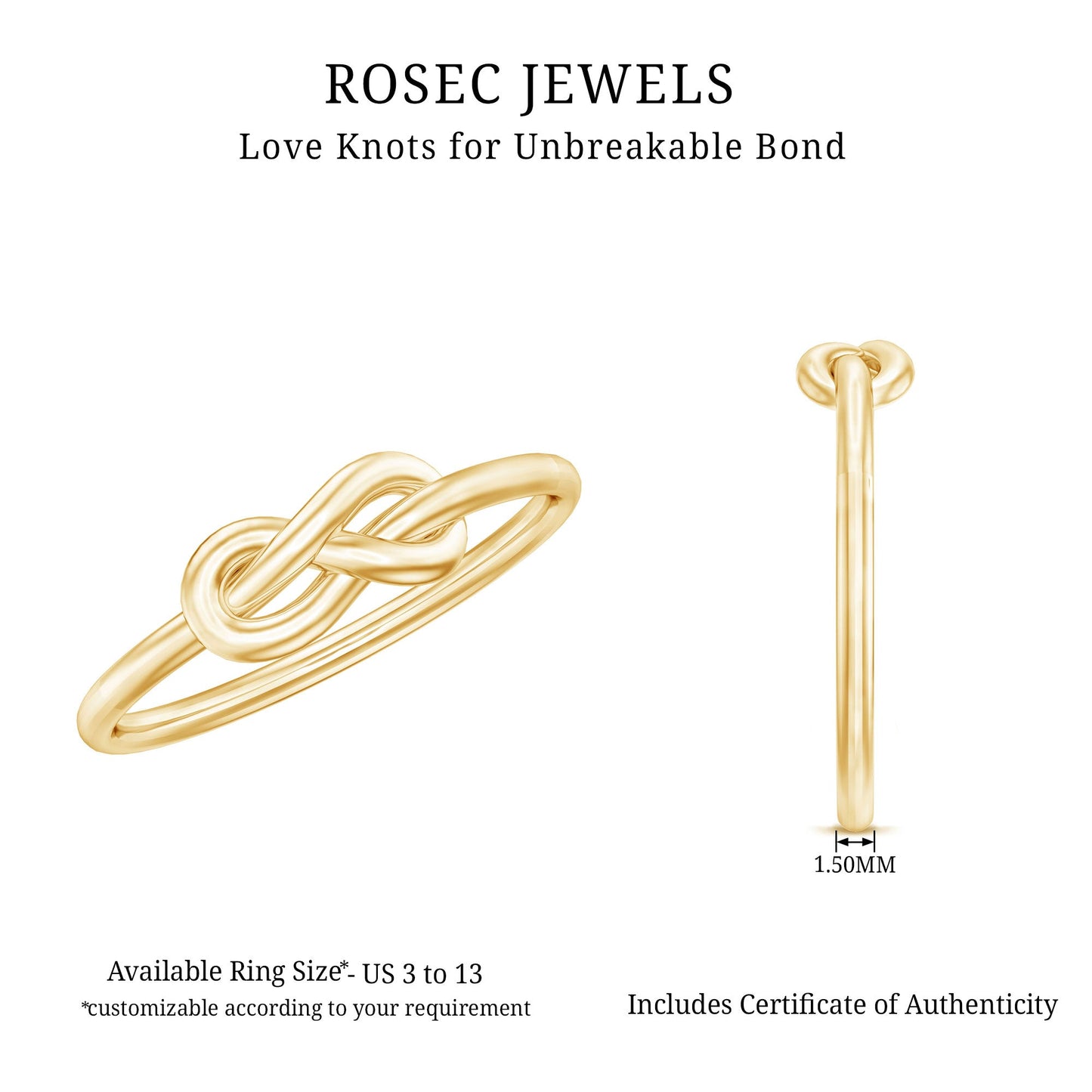 Infinity Knot Promise Ring for Women