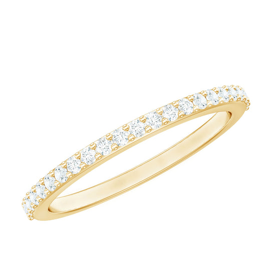 Round Cut Diamond Stackable Eternity Band