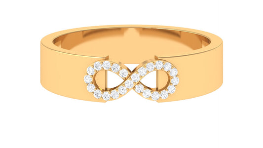 Certified Natural Diamond Infinity Band Ring
