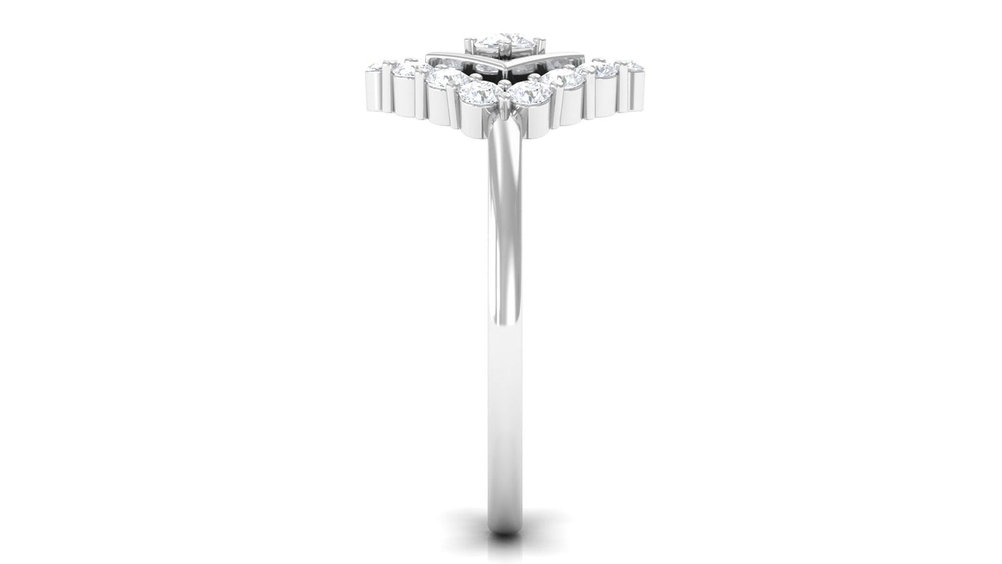 Contemporary Diamond Promise Ring with Certificate