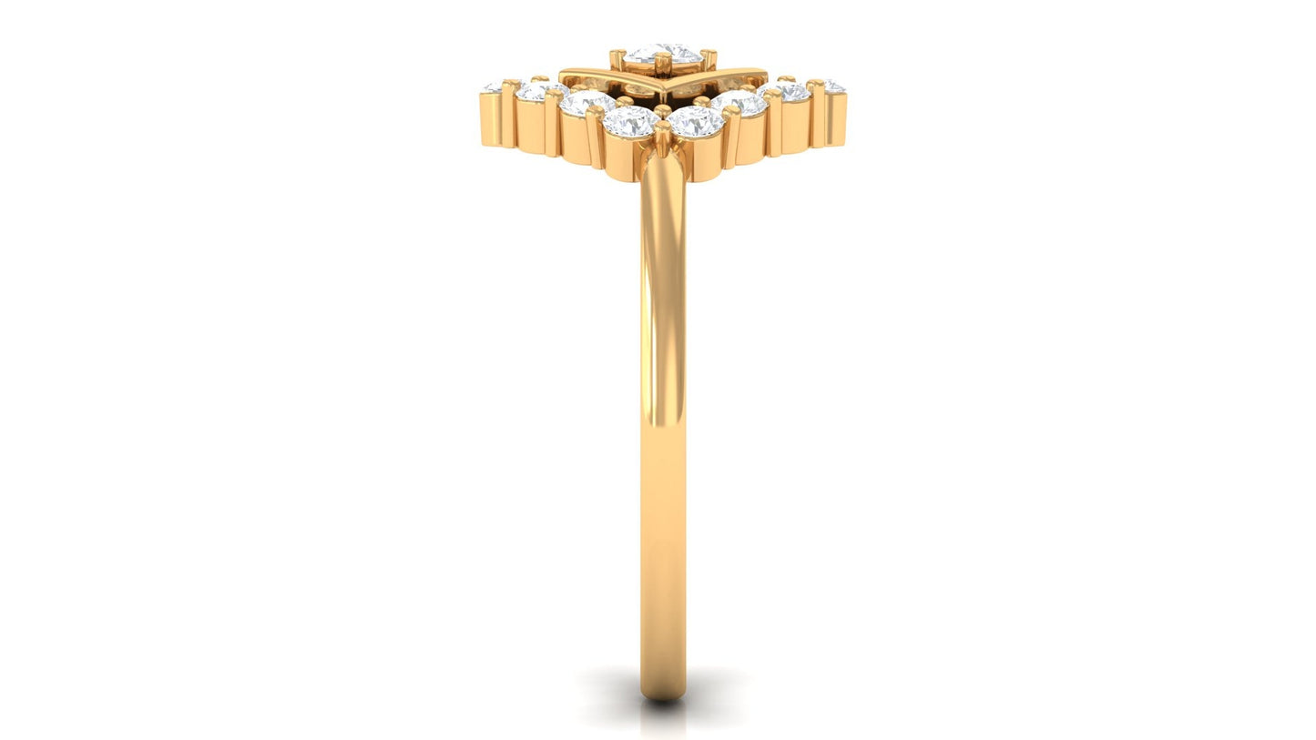Contemporary Diamond Promise Ring with Certificate