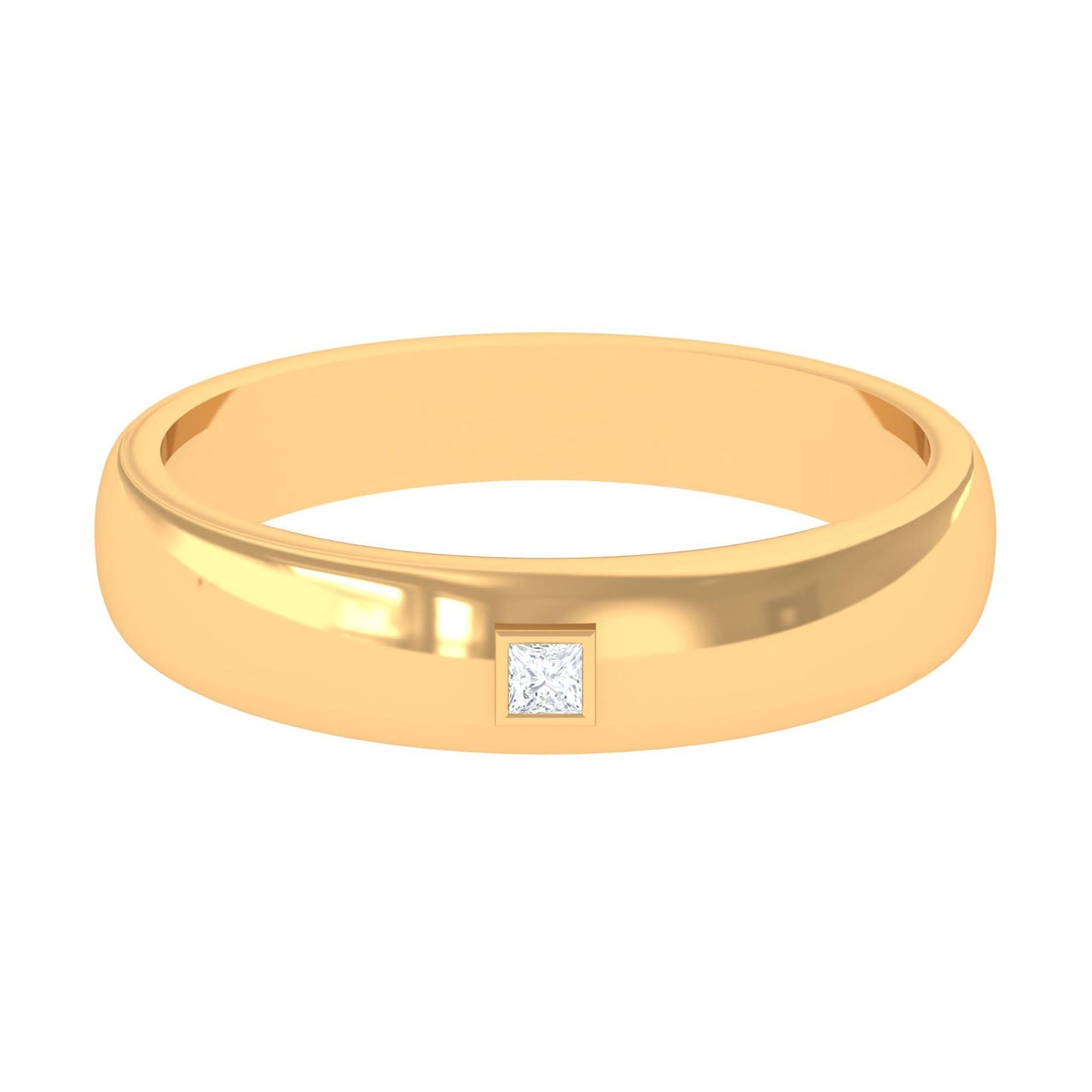 Natural Diamond Mens Wedding Band Ring