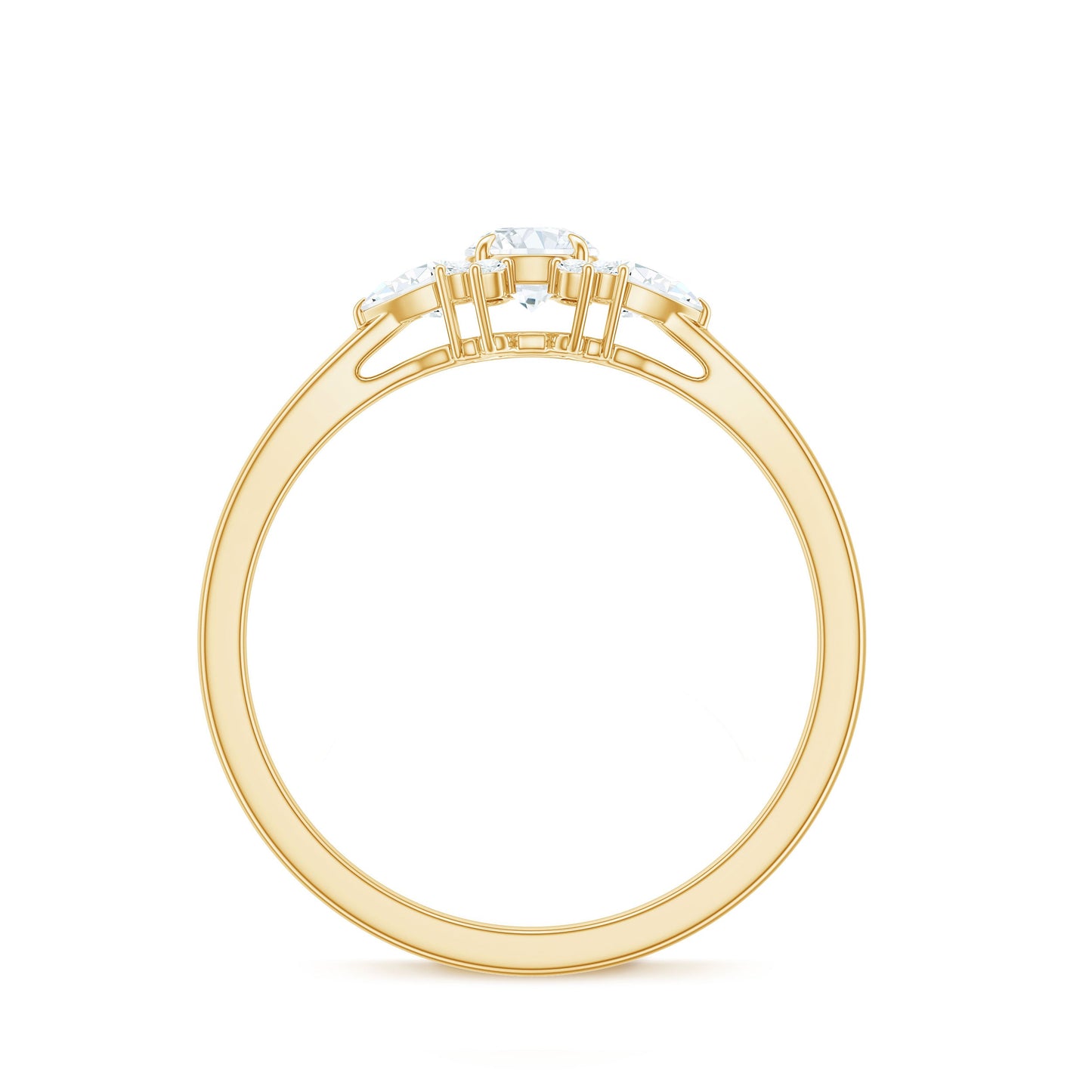Natural Diamond Promise Ring with Certificate