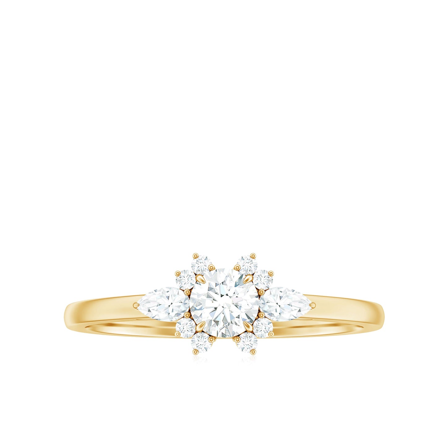 Natural Diamond Promise Ring with Certificate