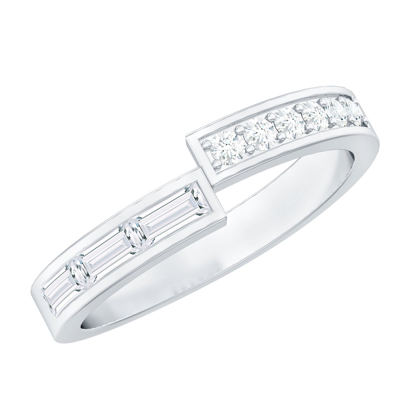 Natural Diamond Anniversary Band Ring with Certificate