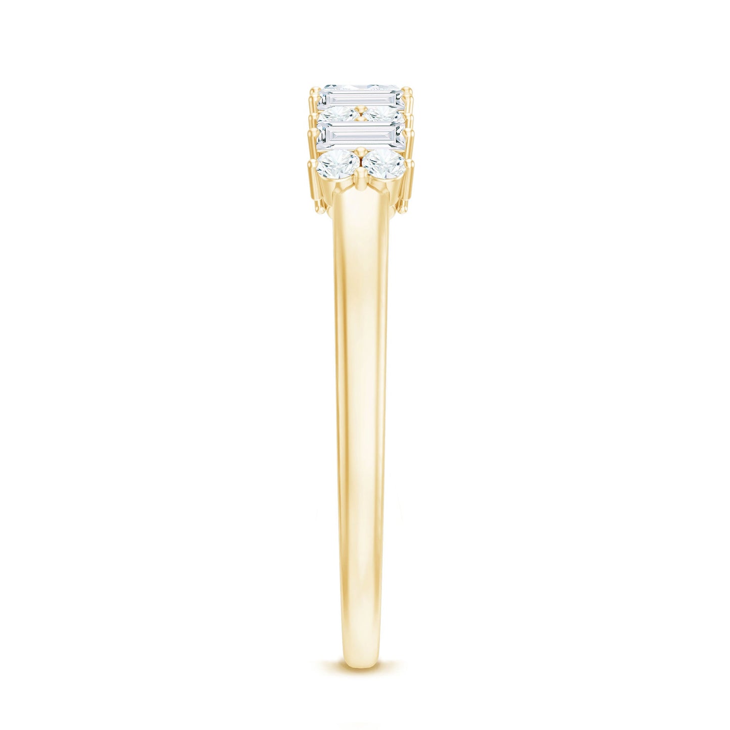 Minimal Natural Diamond Anniversary Ring