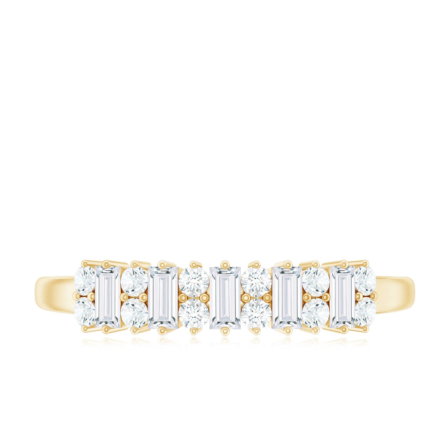 Minimal Natural Diamond Anniversary Ring