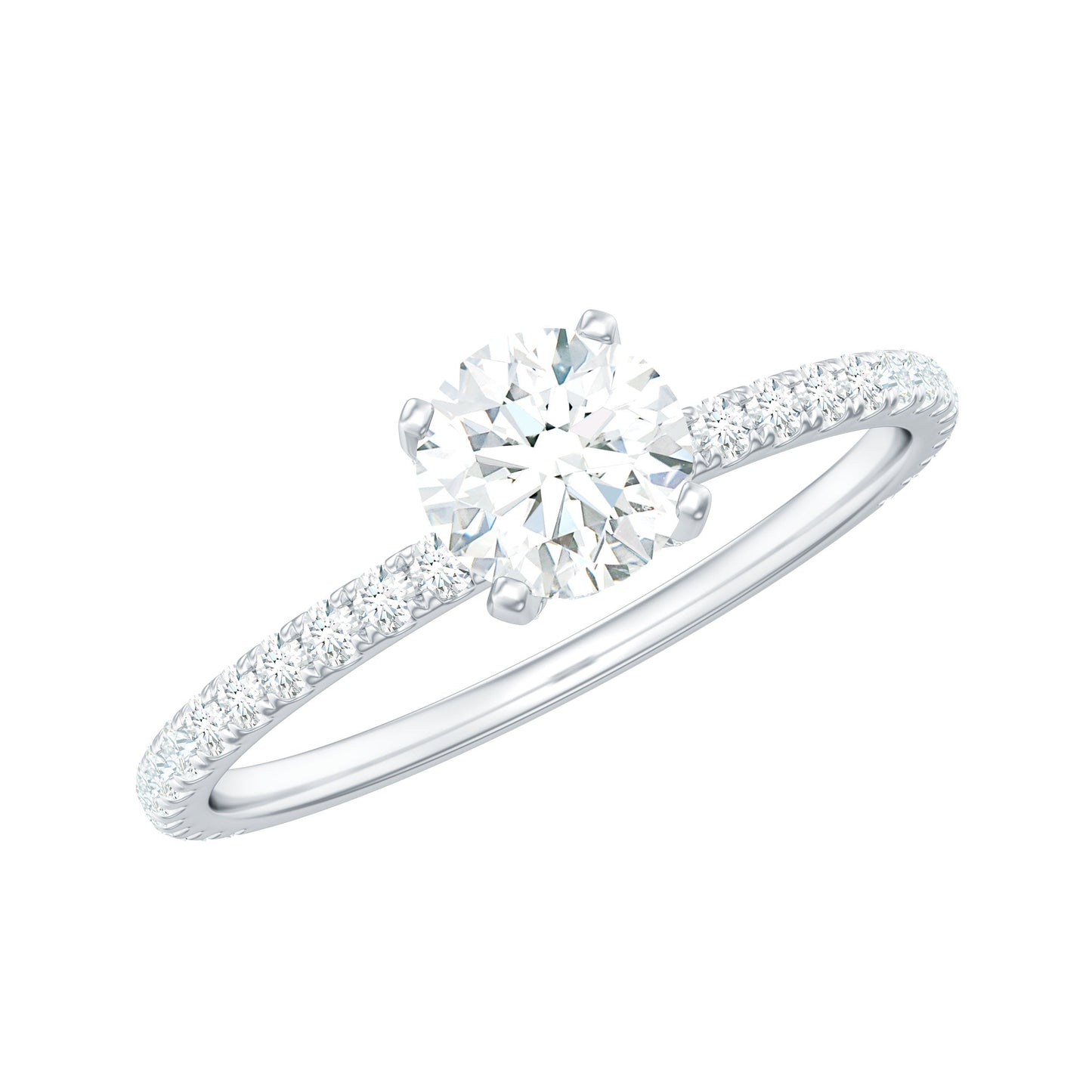 Minimalist Diamond Classic Engagement Ring