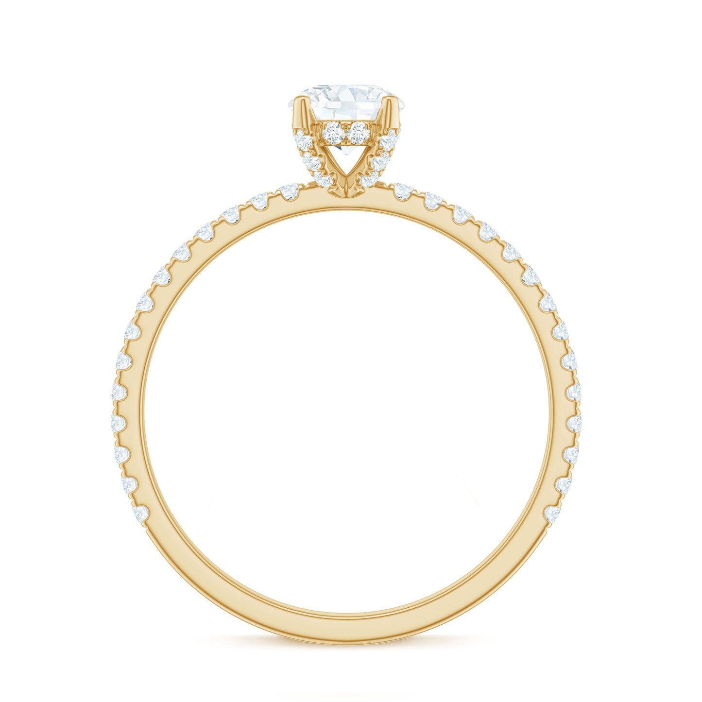 Minimalist Diamond Classic Engagement Ring