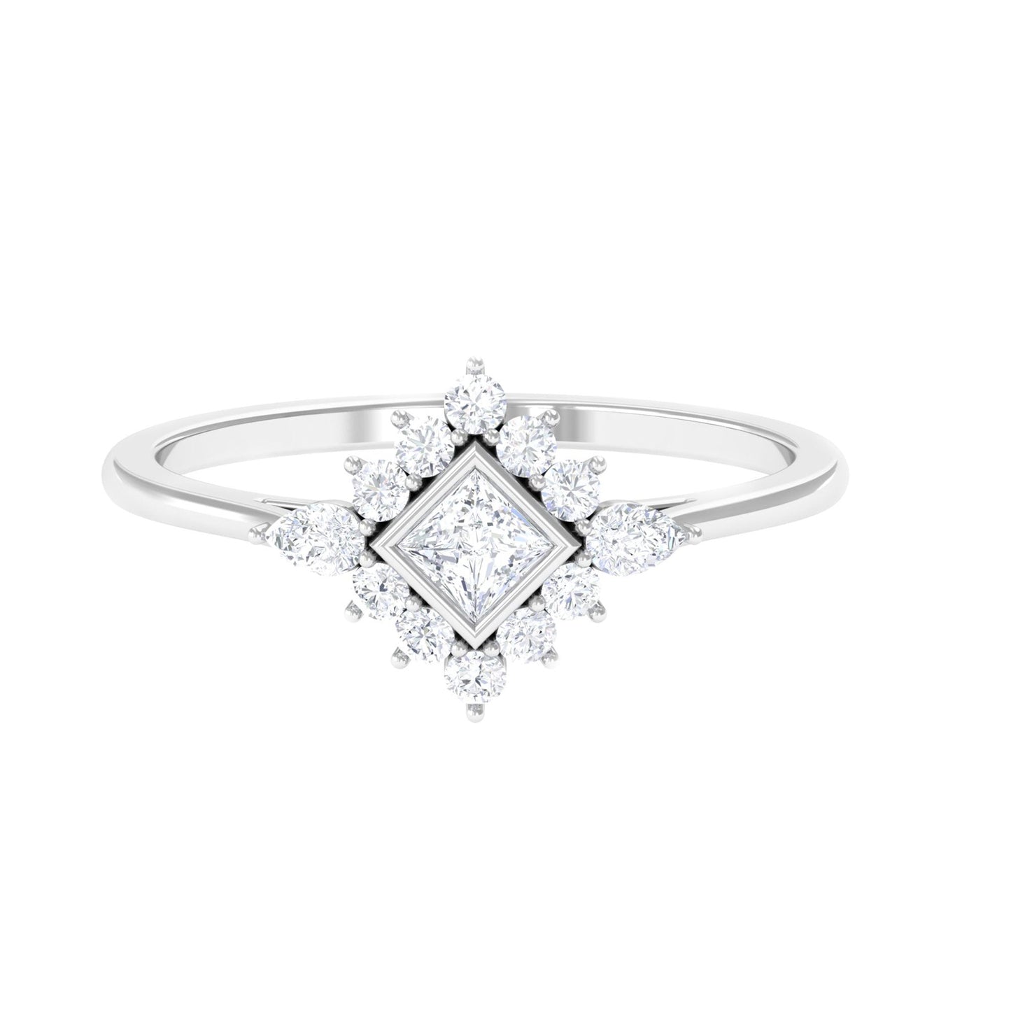 Designer Diamond Engagement Ring with Halo
