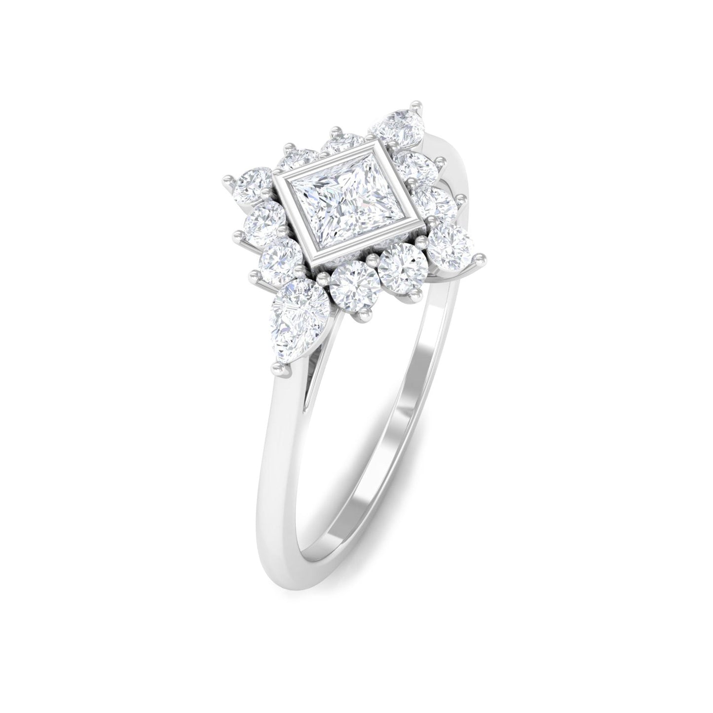 Designer Diamond Engagement Ring with Halo