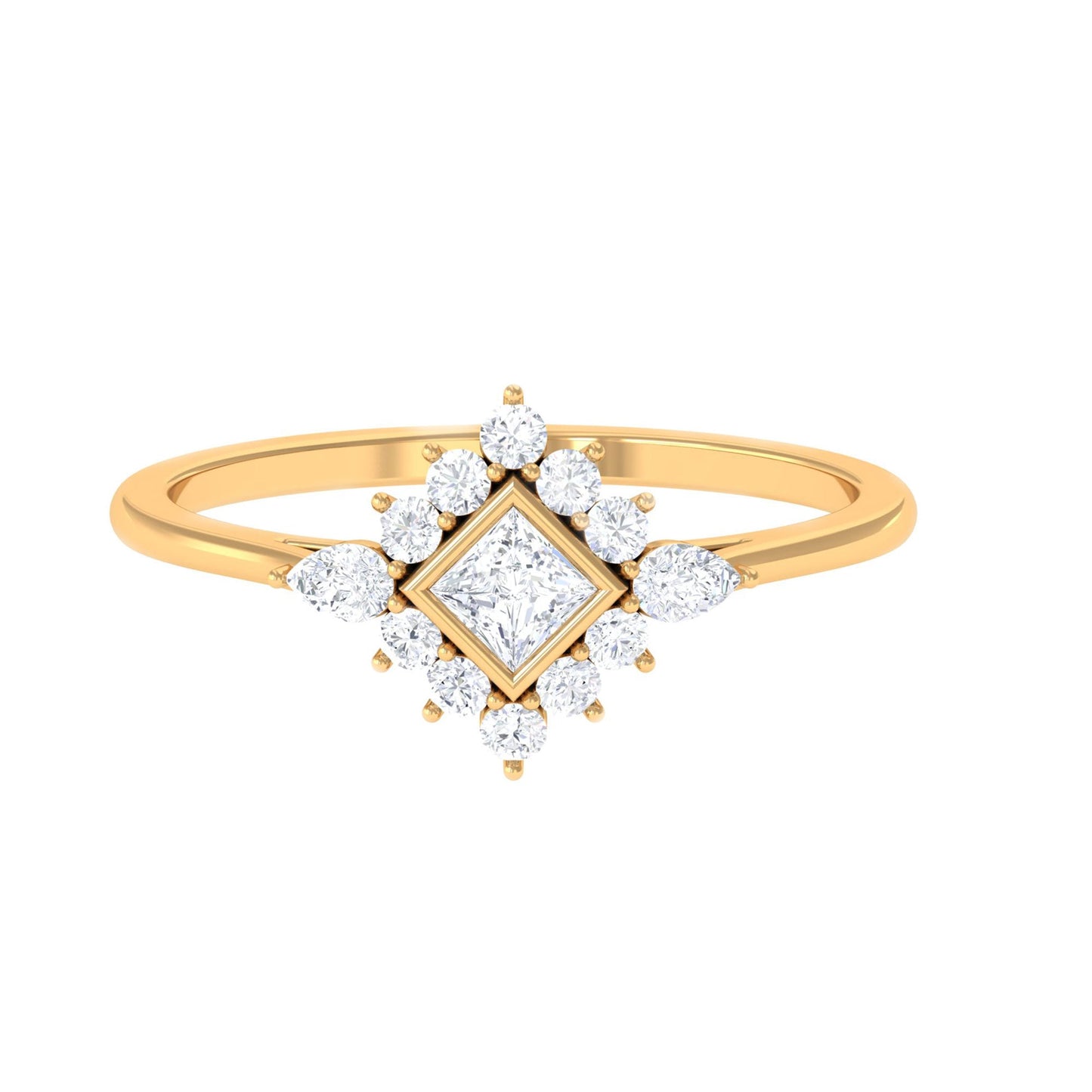 Designer Diamond Engagement Ring with Halo