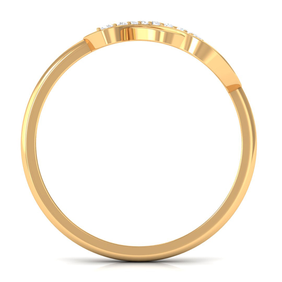 Natural Diamond Infinity Ring for Valentines Day