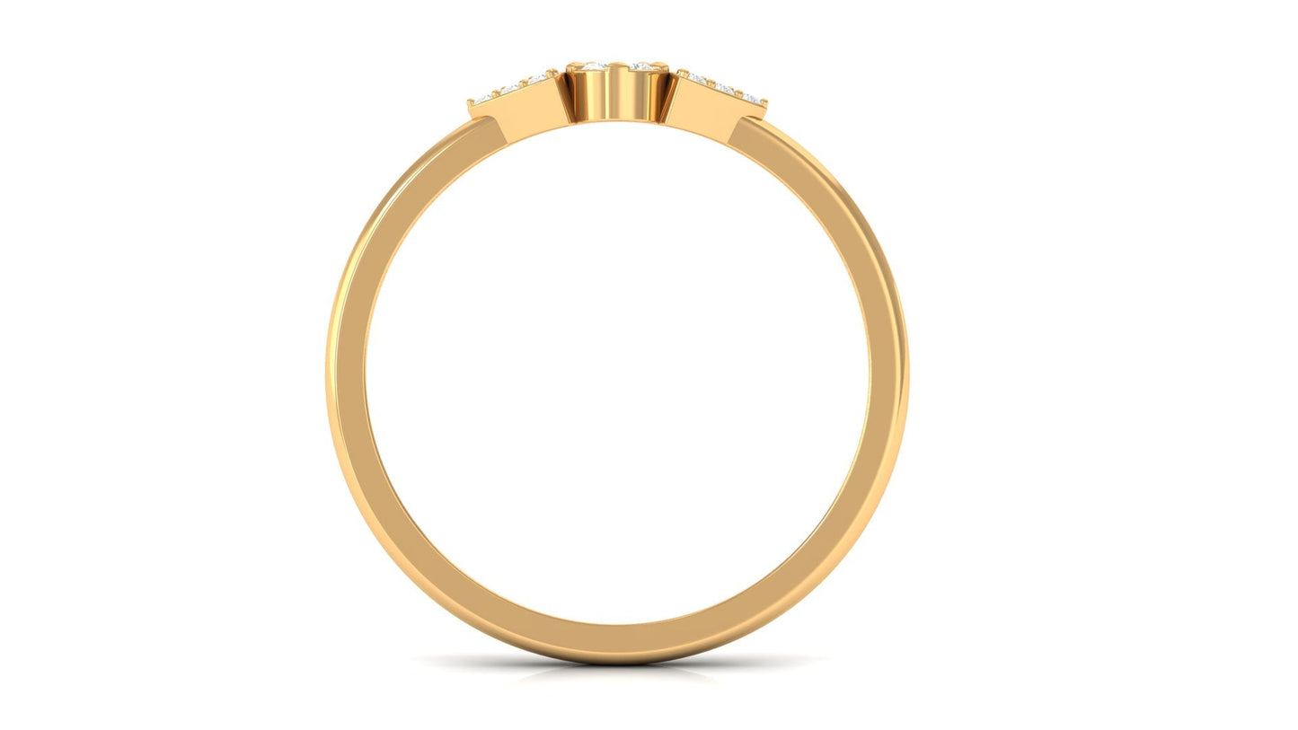 Illusion Set Real Diamond Promise Ring for Her