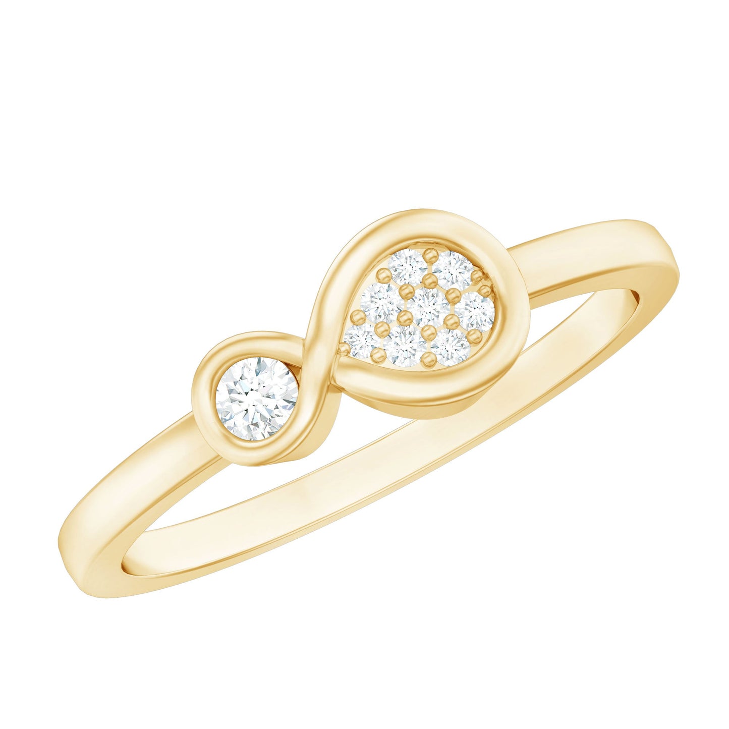 Natural Diamond Infinity Promise Ring