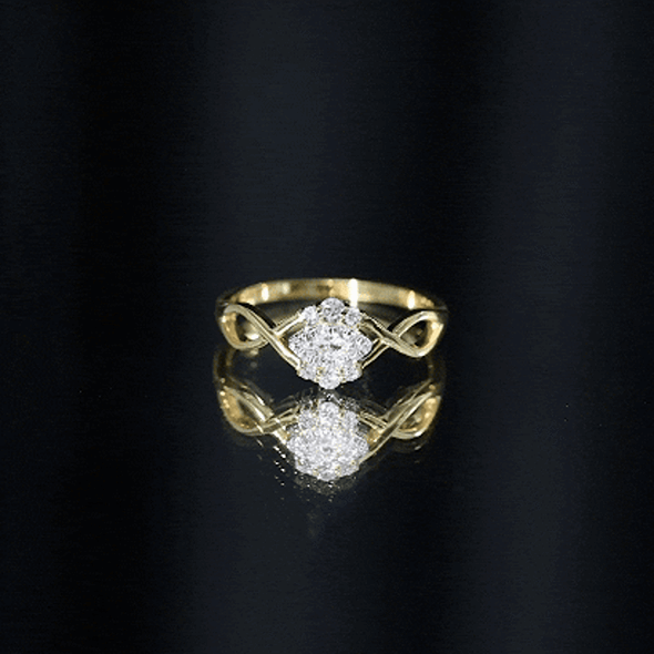Certified Diamond Infinity Promise Ring