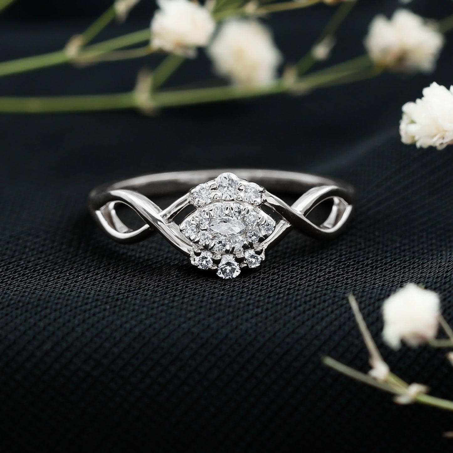 Certified Diamond Infinity Promise Ring