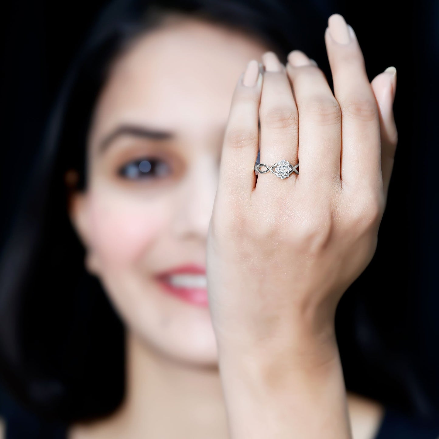 Certified Diamond Infinity Promise Ring