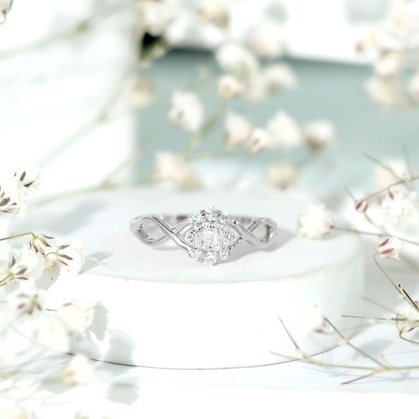 Certified Diamond Infinity Promise Ring