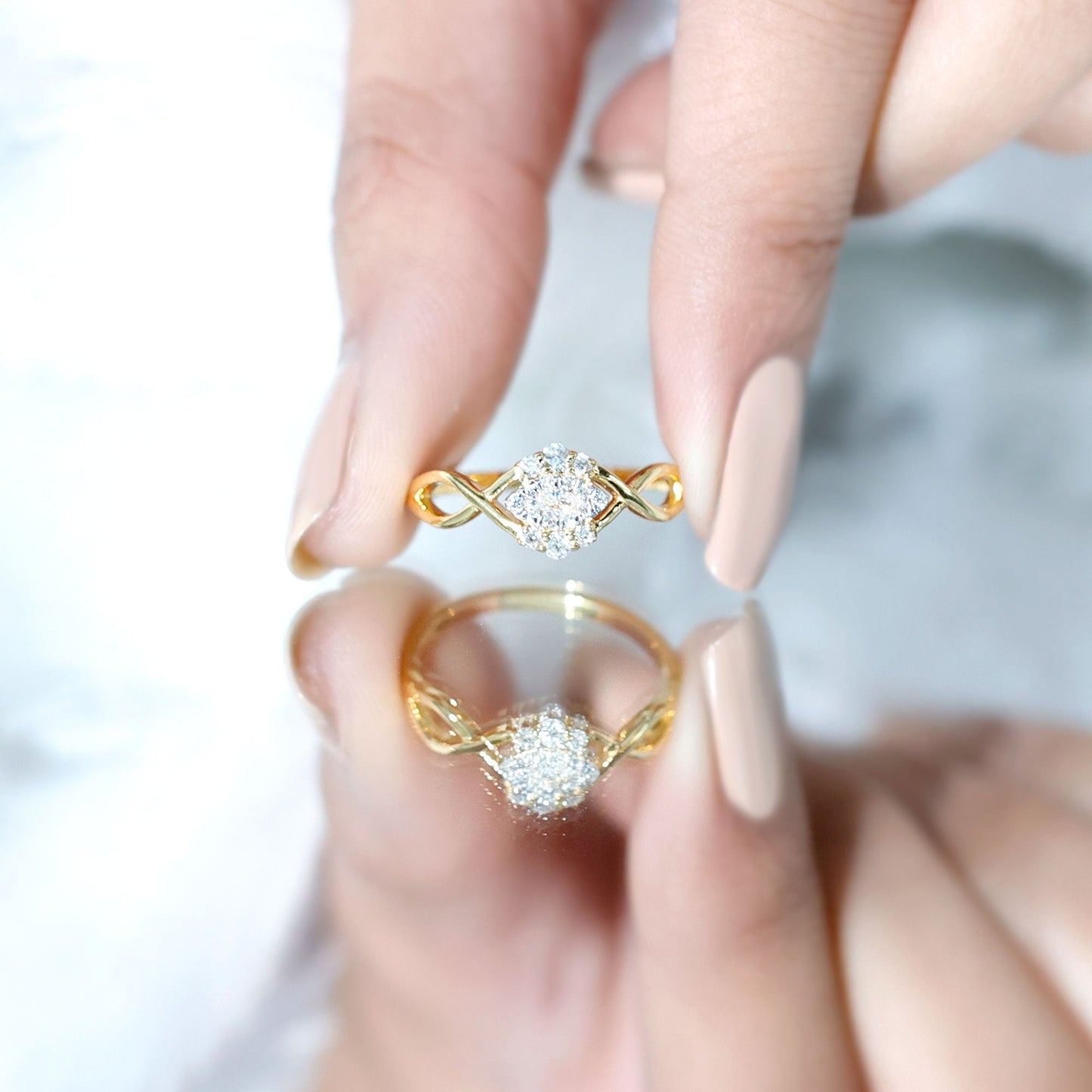 Certified Diamond Infinity Promise Ring