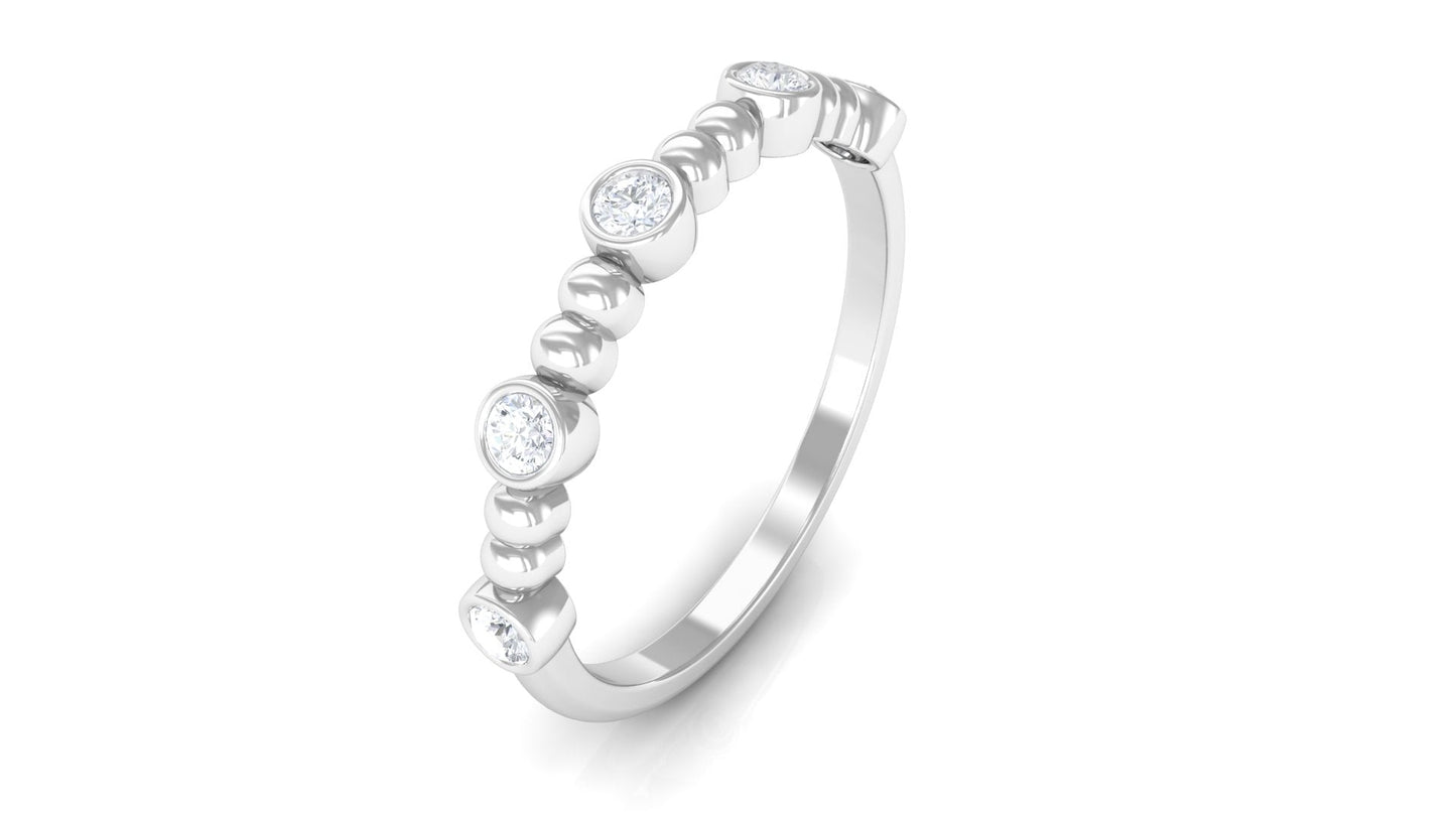 Natural Diamond Stackable Ring for Women