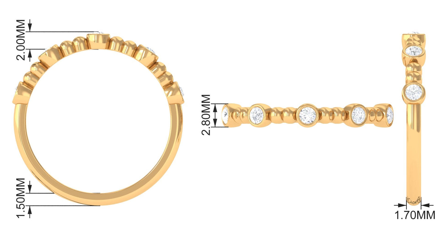 Natural Diamond Stackable Ring for Women