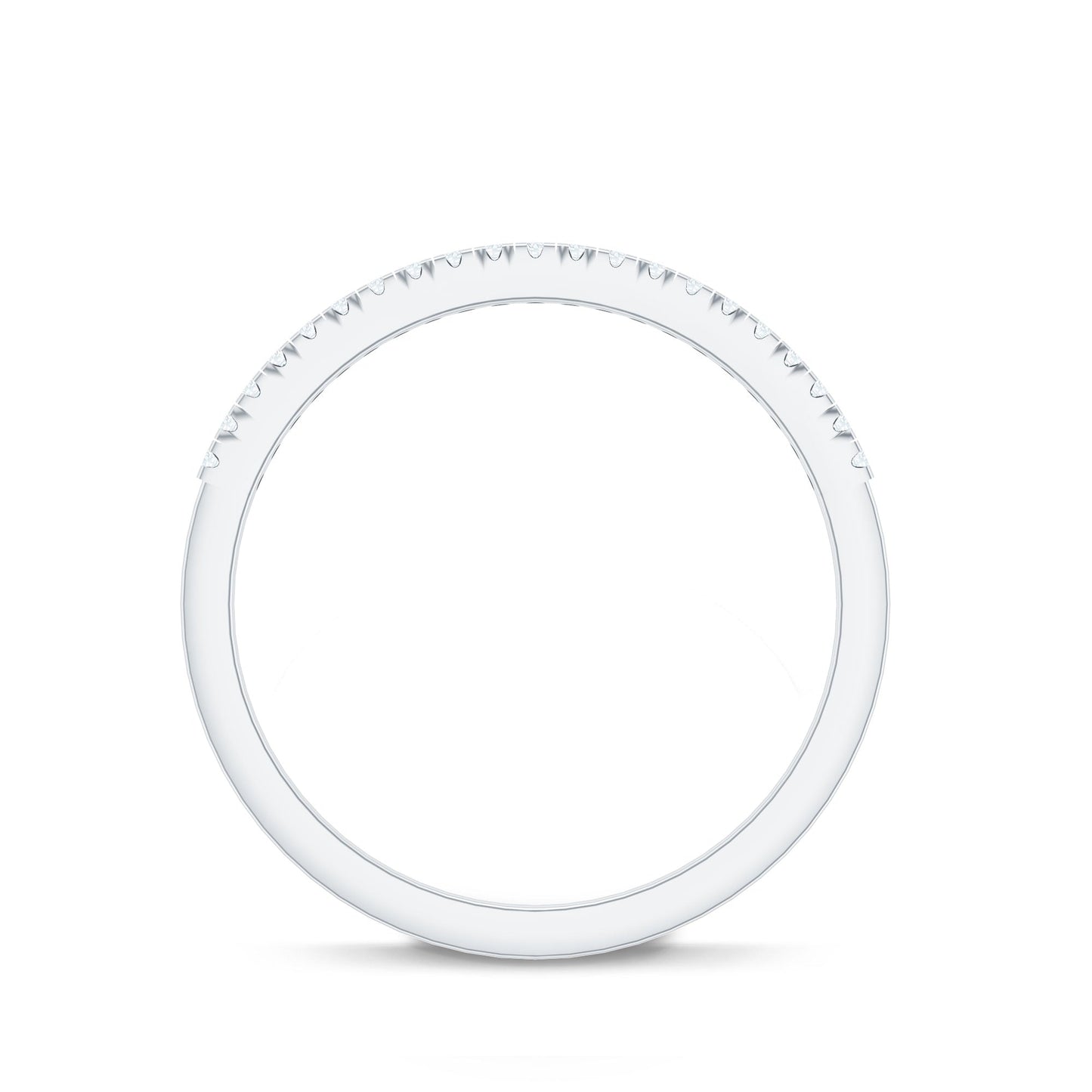 Natural Diamond Minimal Stackable Band Ring