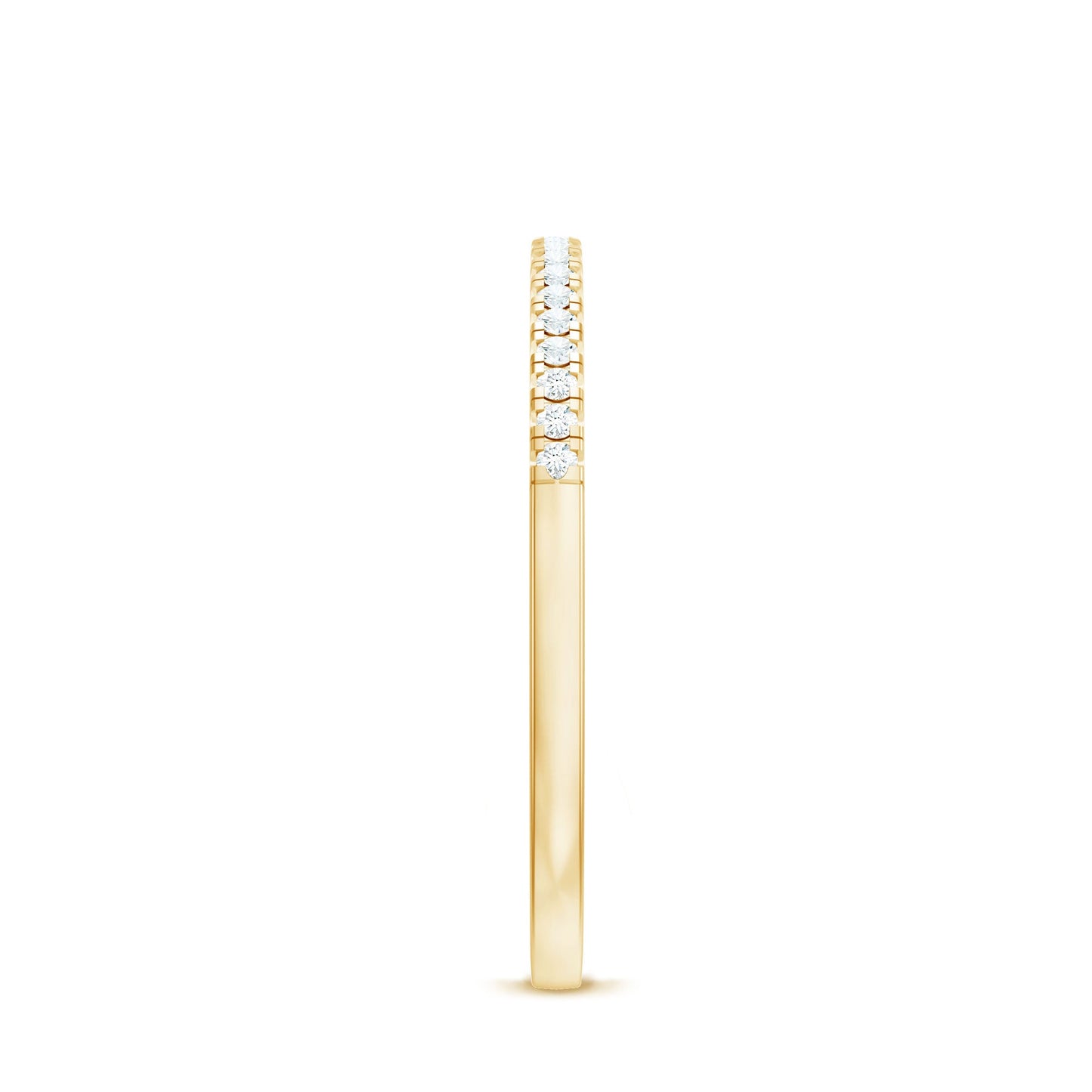 Natural Diamond Minimal Stackable Band Ring